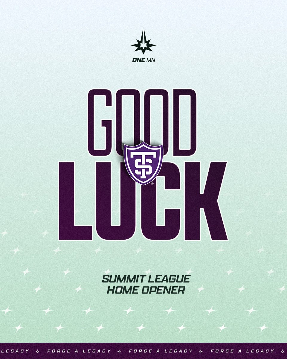 MinnesotaForge's tweet photo. Good luck to @Tommievball at their Summit League Home Opener! https://t.co/Z06e4DuJ44