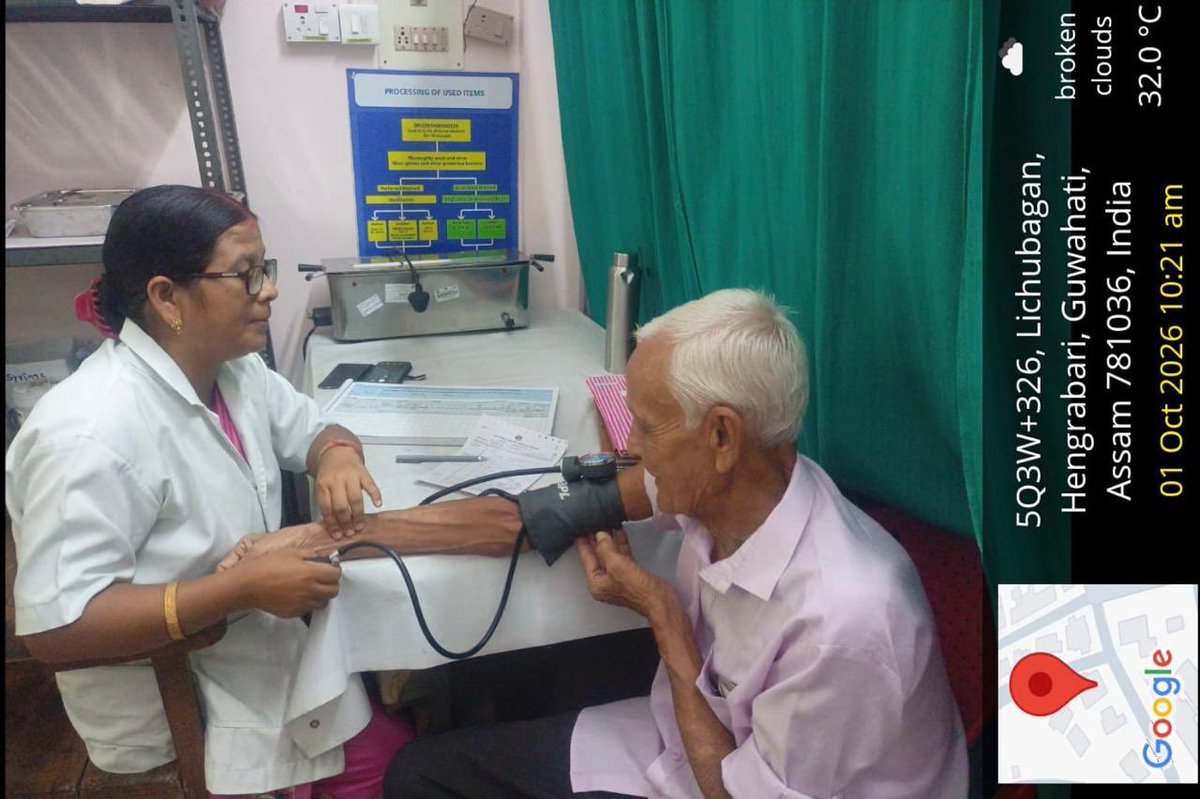 MetroNhm's tweet photo. International Day of Elderly Persons was observed at various Ayushman Arogya Mandir in Kamrup Metro through awareness sessions on healthy ageing and health screening. https://t.co/X3Ud3SaVA2