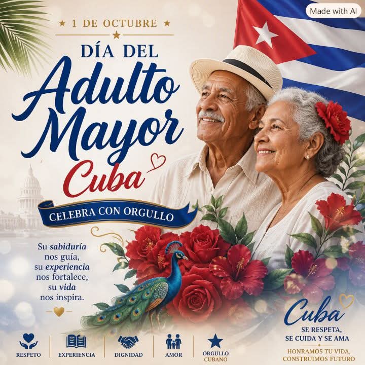 YaquelinaFaure's tweet photo. Feliz Día del Adulto Mayoren #Cuba
@AlisAzahares 
@CubaMined 
@DiazCanelB 
@DrRobertoMOjeda 
@Educa_Gtmo 
@romero_tam56484 
@yoeaberob1 https://t.co/VfPTayKfLm