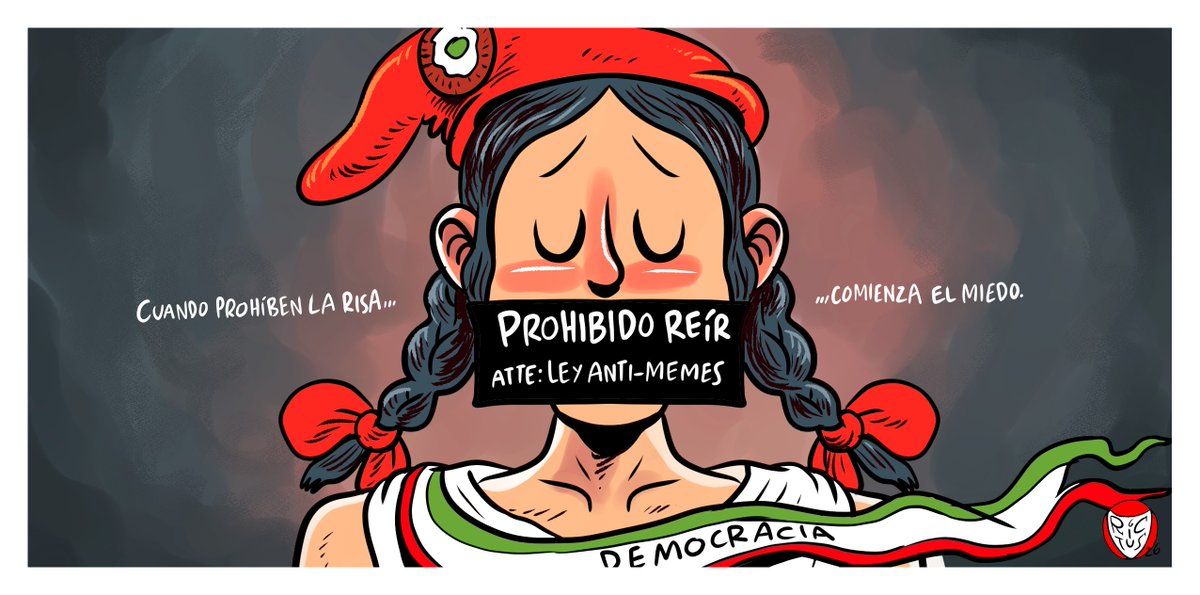monerorictus's tweet photo. "Prohibido reír". Cartón publicado en @ElFinanciero_Mx https://t.co/g1i5TCsjlo