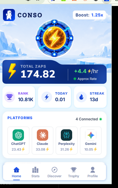 TungLenpc's tweet photo. Exploring @conso_xyz — combining AI, blockchain, and community participation in one ecosystem. 🚀

Still early, but definitely worth watching. #Conso https://t.co/x55J5Sc5u0