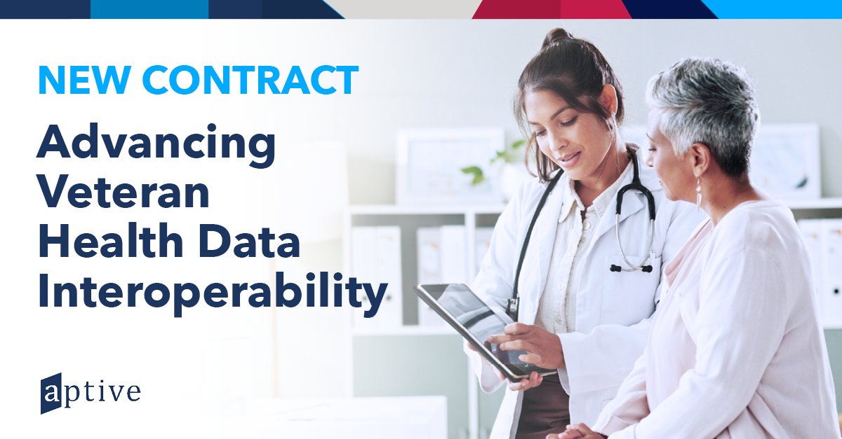 AptiveResources's tweet photo. A Veteran’s health record shouldn’t stop at the edge of one health system. When records move cleanly between VA, the Department of Defense and community providers, clinicians spend less time searching and more time treating.

Aptive is proud to announce a new five-year contract with the VA Office of Clinical Informatics. Our team will lead interoperability work across health information exchange, the Joint Longitudinal Viewer, clinical terminology and standards, helping a Veteran’s full record reach the right clinician at the right time.

Read more: https://t.co/ClgLoJJimQ