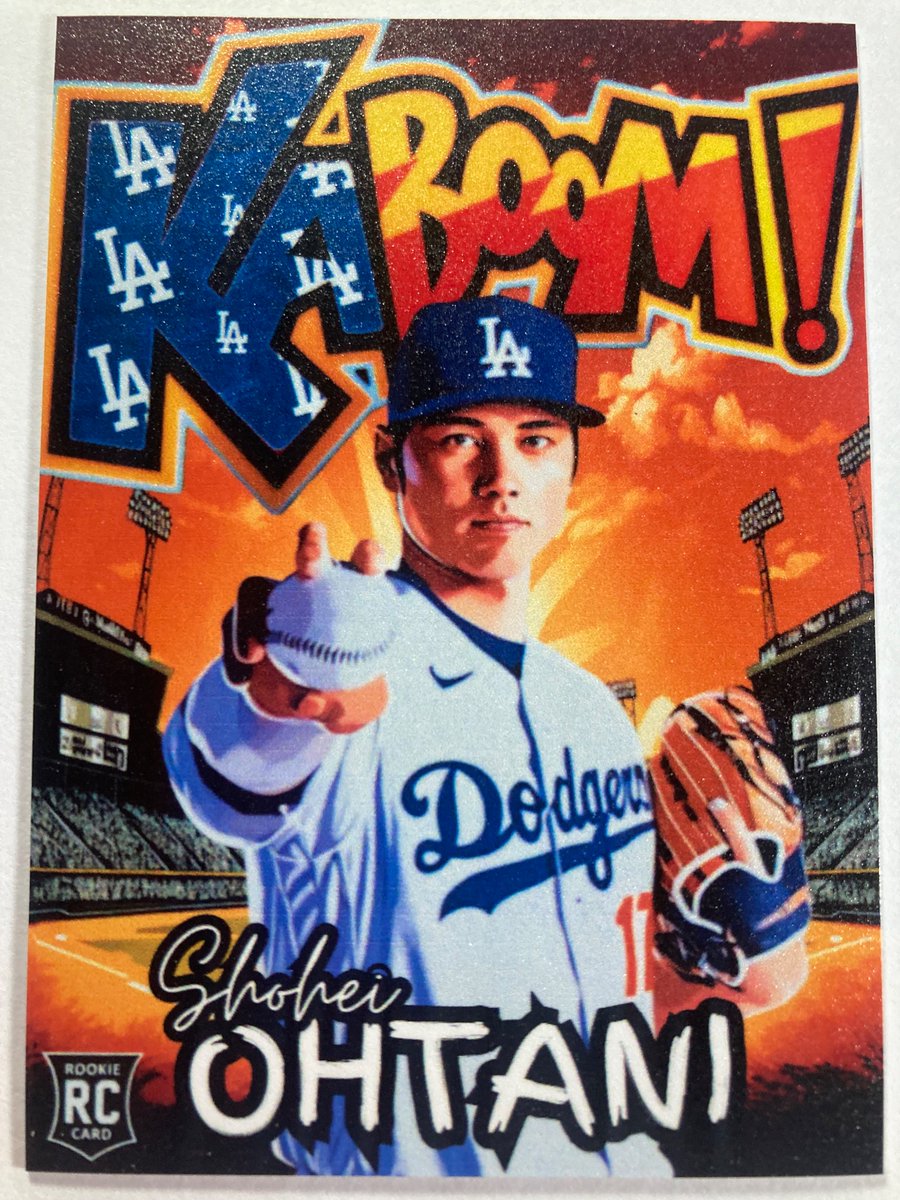 1218Sports's tweet photo. 🎁Appreciation Day Giveaway🎁

Winner Announced Friday

🔥Shohei Ohtani Custom Art Kaboom Dodgers Version Rookie Card

If you do not know what custom art mean, Google it before you enter

To enter
1. Follow
2. Retweet
3. Like https://t.co/a8rl1P3ErL