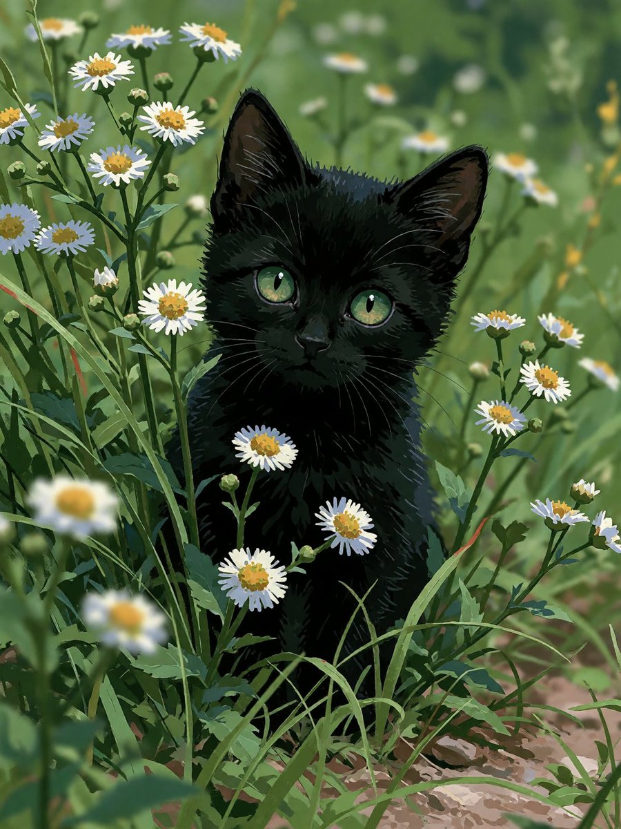 DedgoroArt's tweet photo. a day spent wandering through the tall grass 🐾

#aiart #aiartcommunity https://t.co/ZhcwDzQ701