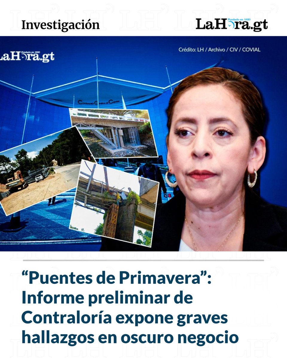“Puentes de Primavera”: Informe preliminar de Contraloría expone graves hallazgos en oscuro negocio