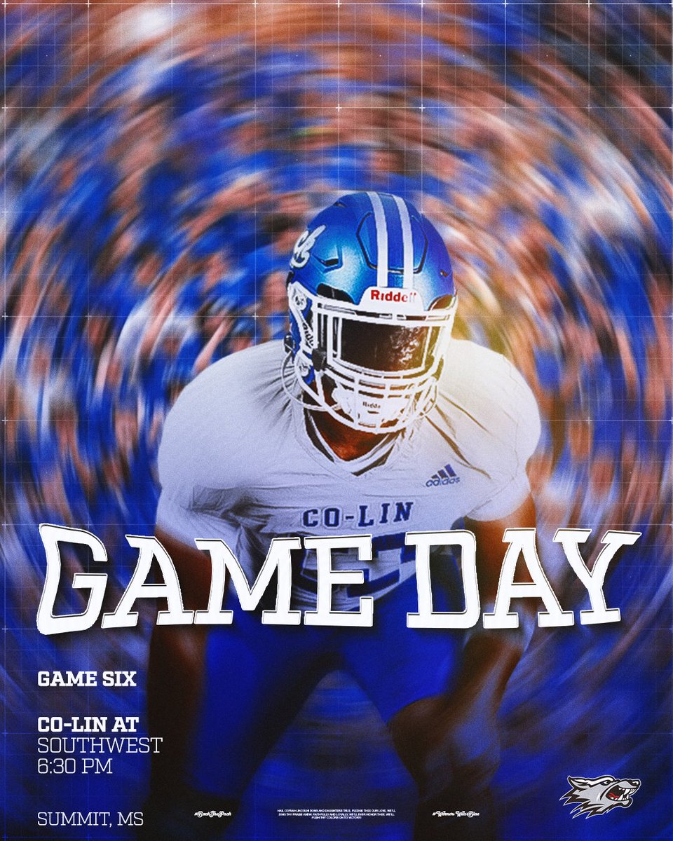 colinathletics's tweet photo. GAME DAY‼️ A short road trip to Southwest—meet us there 😤

#BackThePack

🆚 Southwest
📍 Summit, MS
🏟️ John I. Hurst Stadium
⏰ 6:30 P.M.
📺 https://t.co/xCyvIWTXqx https://t.co/z8564CuvgR