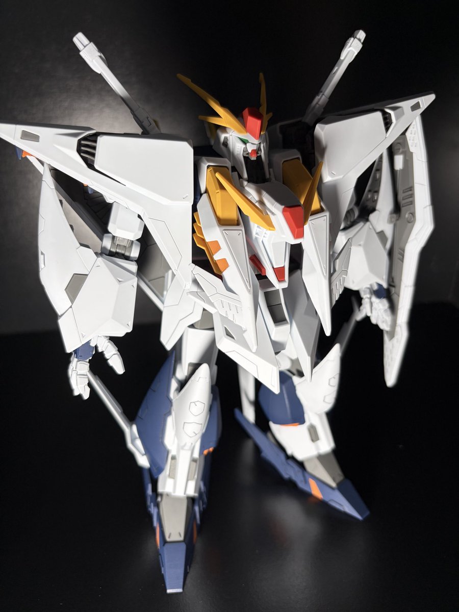 urir7478's tweet photo. Ξガンダム(古いほう)完成ー！

エアブラシぶっ壊したからスミ入れとつや消ししかしてないけど十分でしょ

とりあえず限定モノ以外の積みガンプラは崩し終えたぜ
(積みプラ自体はまだまだある) https://t.co/fok5IaFS23