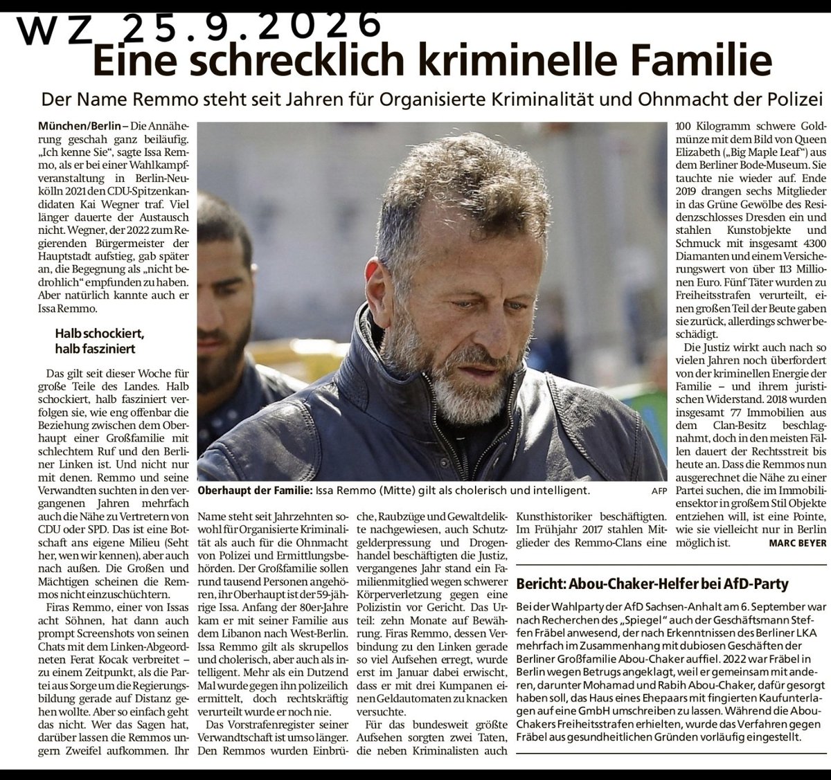 britainopello5's tweet photo. Die kleinen Racker; die Clan-Berichterstattung macht sich lächerlich. So wie sie bei Kriminalität gerne von Gaunern redet.
Vom Staat schweigt des Sängers Höflichkeit lieber gleich; ein dankbares Feld für das #ProportionsTwitter. Dem gehen die Gegenstände ohnehin nicht mehr aus. https://t.co/1tVimvWy6I