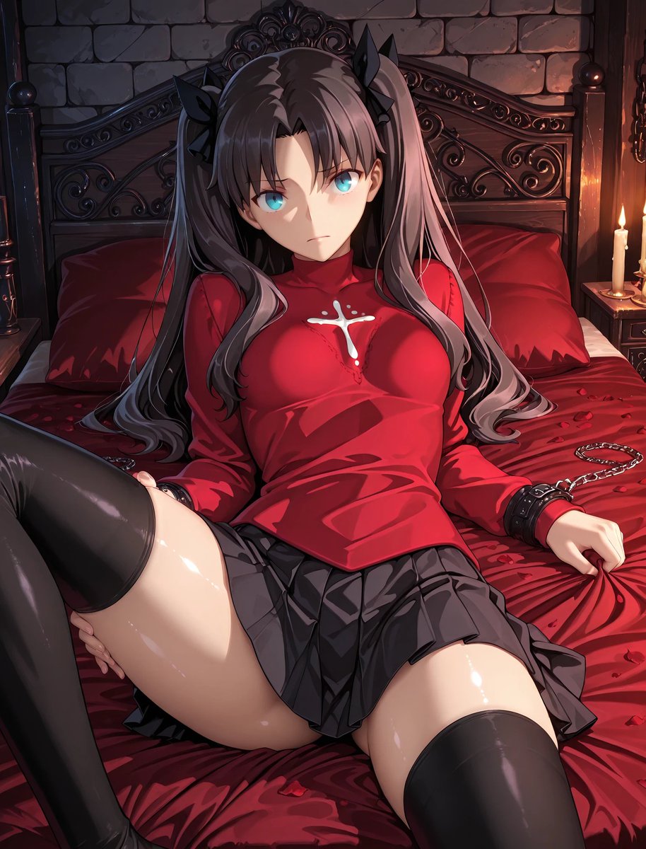 higuma77's tweet photo. 遠坂凛　拘束される　＃遠坂凛　＃Fate https://t.co/8iIOkALYhU
