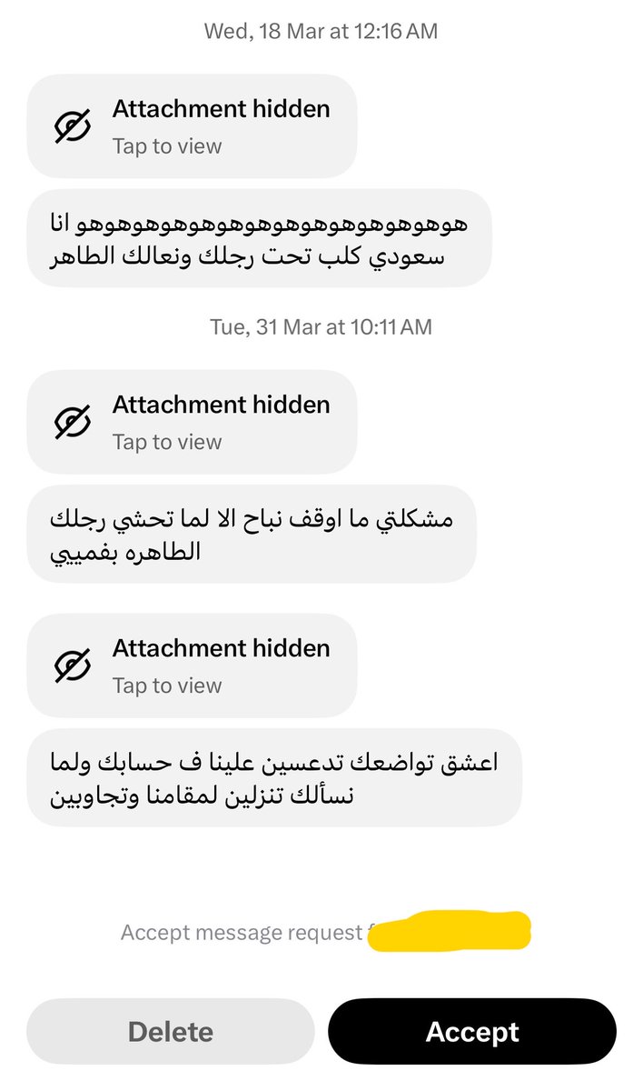 user_1195's tweet photo. @v4_9z ادري بك خنيث وديوث نفس هالاشكال 👇تحب تنهان واهلك ينهانون بس مب قادر تعترف

تطبق افكار الدياثة على اهلك وتستشرف عالناس

وأدري بترد علي بعد وتنتظرني اهينك واهين اهلك اكثر لان هالشي يونسك يا ديوث https://t.co/owZF6ftI5S