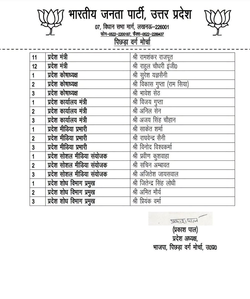 Neerajvermabbk's tweet photo. संगठन सर्वोपरि! 🤝🚩

भारतीय जनता पार्टी पिछड़ा मोर्चा के नवनियुक्त सभी देवतुल्य पदाधिकारियों को बहुत-बहुत बधाई एवं सफल कार्यकाल की हार्दिक शुभकामनाएँ!

पूर्ण विश्वास है कि आप सभी का कुशल नेतृत्व, ऊर्जा और समर्पण संगठन को और अधिक सशक्त बनाएगा तथा समाज के वंचित एवं शोषित वर्गों के उत्थान और सेवा के संकल्प को नई ऊंचाइयों पर ले जाएगा। 🇮🇳