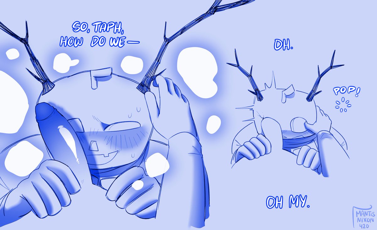 MANTISNIXON420's tweet photo. Halloween Comic #forsakennsfw 

Part 1, pages 1 &amp; 2 dusektaph 
tags// masochist!dusekkar, sadist!taph, “skull”fucking https://t.co/M2ZpgiAXEp