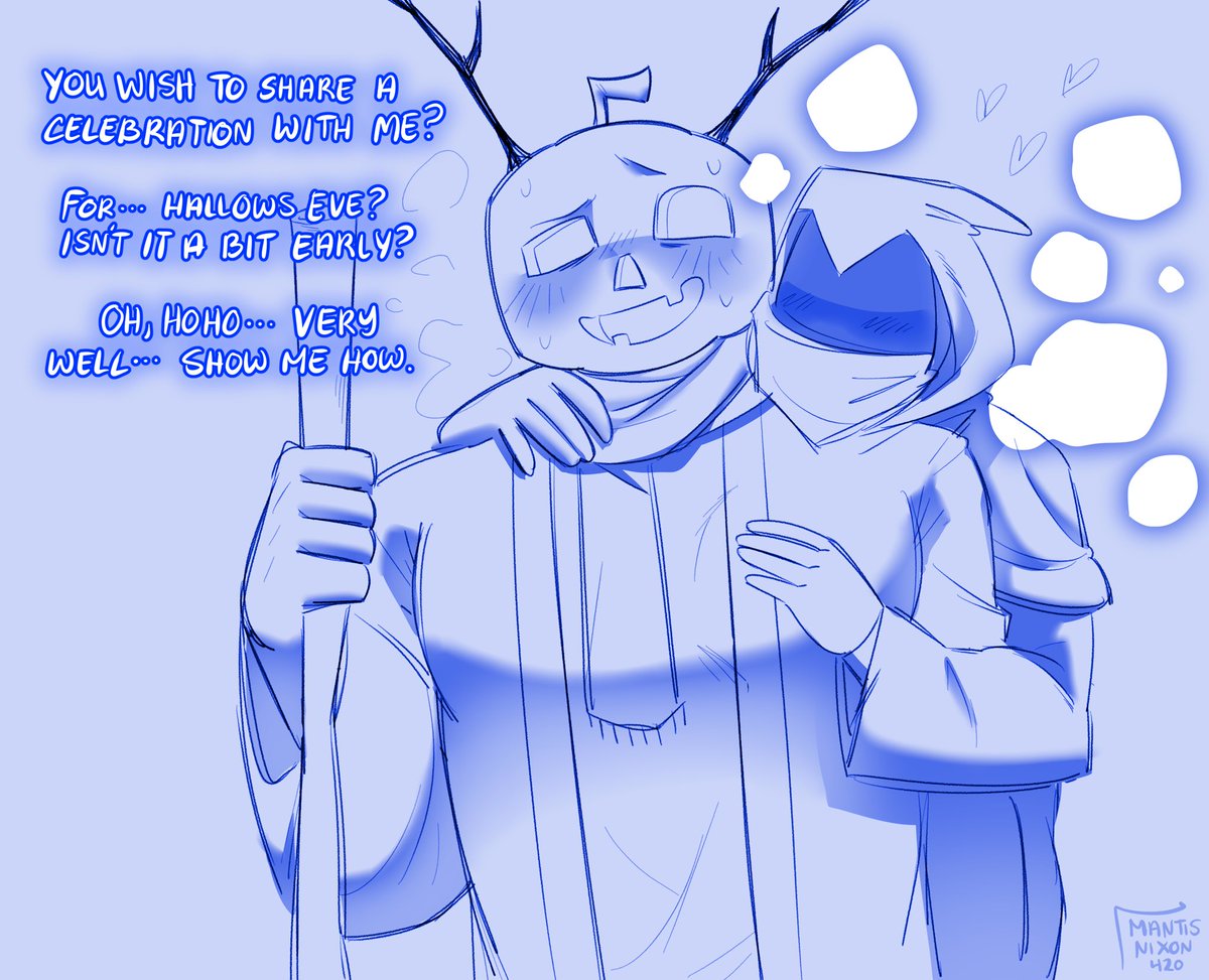 MANTISNIXON420's tweet photo. Halloween Comic #forsakennsfw 

Part 1, pages 1 &amp; 2 dusektaph 
tags// masochist!dusekkar, sadist!taph, “skull”fucking https://t.co/M2ZpgiAXEp