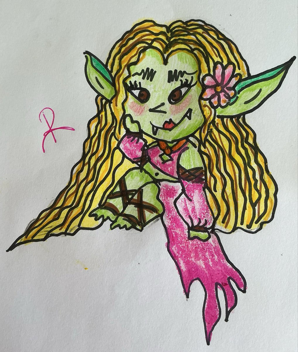 Raaquelinya's tweet photo. Day 1: Your personal Goblin 🌸🌸🌸 https://t.co/SwyHtRn8uZ