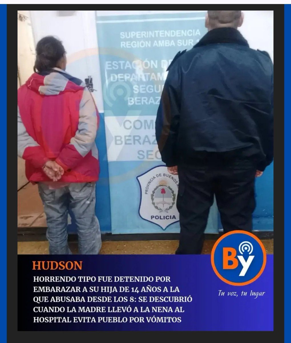 PaulRanelagh's tweet photo. Un hijo de remil puta de 36 años, violó a su hija desde los 8 años y ahora con 14 la dejó embarazada.
A SU PROPIA HIJA!!!! No hay cárcel suficiente. Hay que cortarle la chota de a poco y que se vaya desangrando. https://t.co/7h1nJ01bUh