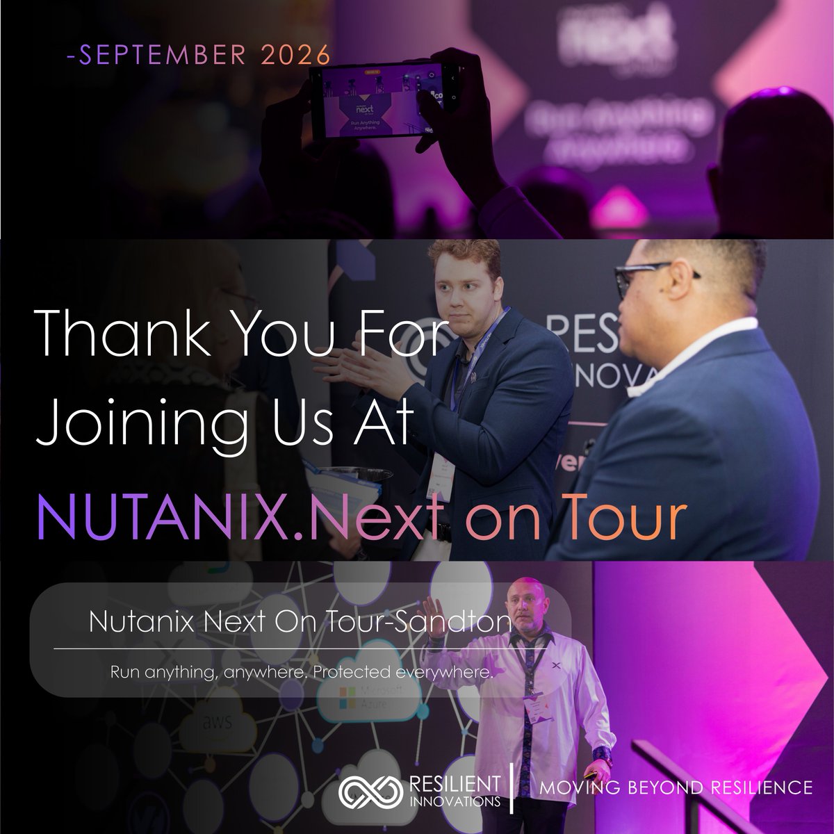 ResilientInno's tweet photo. Thanks to everyone who visited our stand at Nutanix .NEXT on Tour Johannesburg!
Running anything anywhere only works if you can recover anything, anywhere.
📧 info@ri.africa
📞 011 554 8000
#Baas #Nutanix #DRaaS #privatecloud https://t.co/tKThCAjKl7