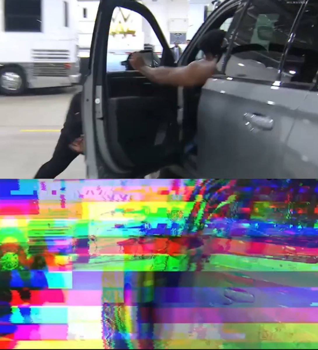 WrestlePurists's tweet photo. The ending of #WWERAW this week is heavily censored on the Netflix replay

• When Royce Keys hits Jacob Fatu with the car door, the screen glitches

• Jaida Parker running over Fatu is replaced entirely by a black screen https://t.co/cDMN8JX9KC