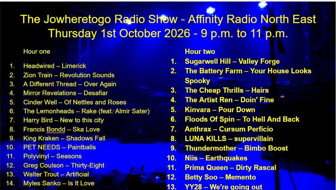 JoWhereToGo's tweet photo. The @JoWhereToGo Radio Show returns to @affinityradione tonight from 9pm. Listen on DAB+ and the internet.
News on shows at @TheatreRoyalNew, @LiveTheatre, @northernstage &amp; @SundEmpire https://t.co/UJL69smpiS
