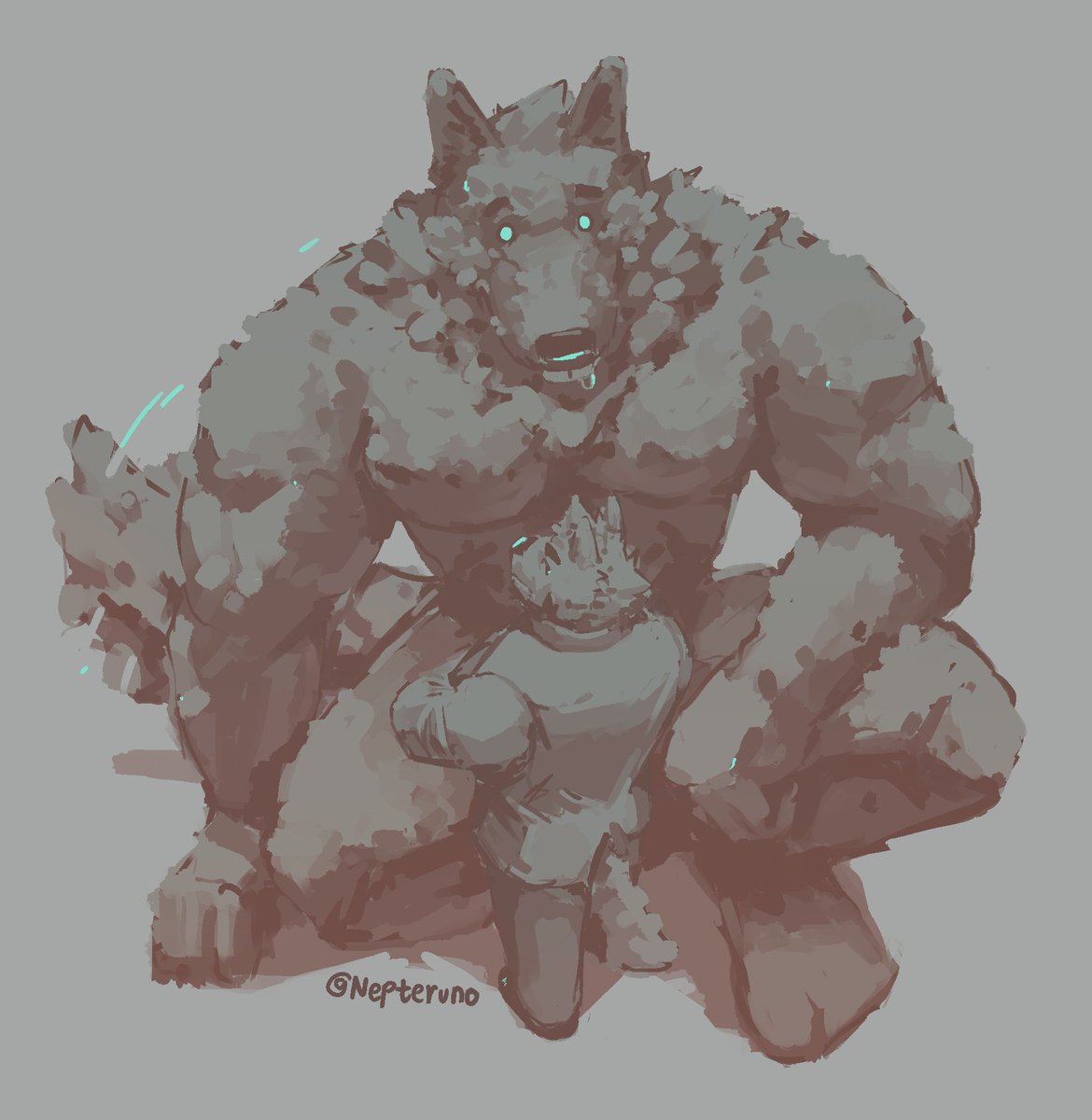 nepcoarts's tweet photo. 1. wolf #weretober https://t.co/dXIbBfIyPf