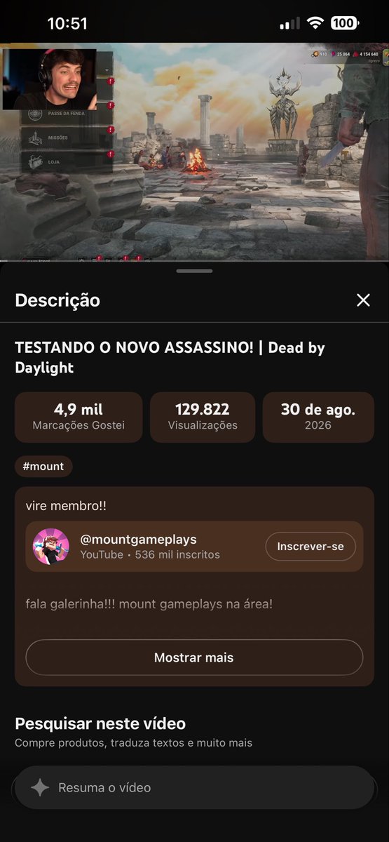 Mitomaniaco13's tweet photo. @Byanu Preciso da sua ajuda aqui! Esse canal tem milhares de seguidores e ainda não tem restrição para menores, não está seguindo a lei do nosso país 

“Testando o Novo Assassino!” Isso não pode ser entregue as nossas crianças https://t.co/niiLAqNqje