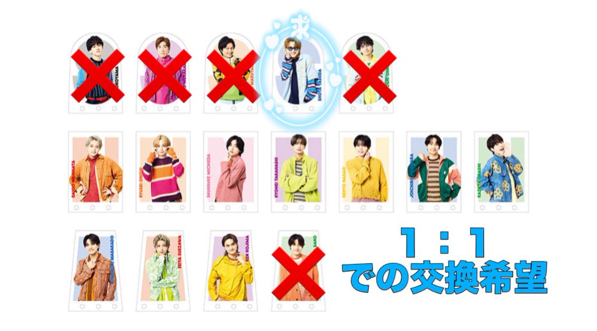 m_911ysd's tweet photo. KAMIGATA EXPO PARK FES 2026
KAMIGATA 図鑑 の交換をして下さる方を探しております。

【求】安田章大(SUPER EIGHT集合)

【譲】画像参照

同種1:1での交換希望／ 1冊事前購入済み
郵送または10/31会場付近にて手渡し

お心あたりのある方はお気軽にご連絡ください。

#カミガタ交換 #KAMGATA交換 https://t.co/fnqnluXfMa
