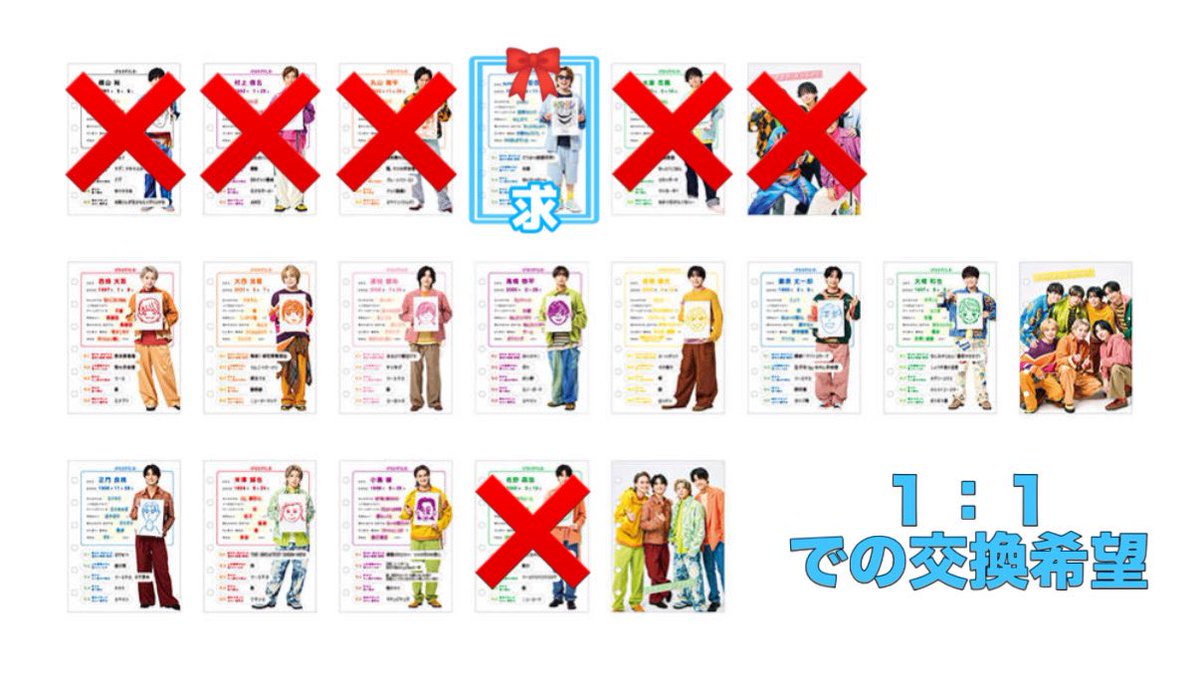 m_911ysd's tweet photo. KAMIGATA EXPO PARK FES 2026
KAMIGATA 図鑑 の交換をして下さる方を探しております。

【求】安田章大(SUPER EIGHT集合)

【譲】画像参照

同種1:1での交換希望／ 1冊事前購入済み
郵送または10/31会場付近にて手渡し

お心あたりのある方はお気軽にご連絡ください。

#カミガタ交換 #KAMGATA交換 https://t.co/fnqnluXfMa