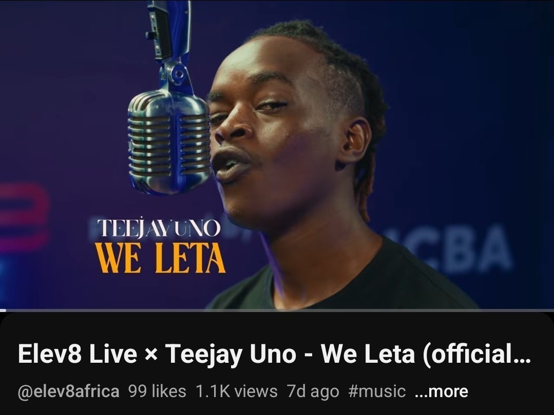 joelbroownii's tweet photo. We Leta by Teejay Uno brings the perfect mix of energy, warmth and togetherness. It’s a track made for good moments, so give it a spot on your playlist. @NCBABankKenya #NCBAElev8Live https://t.co/MSp7tQnkY0