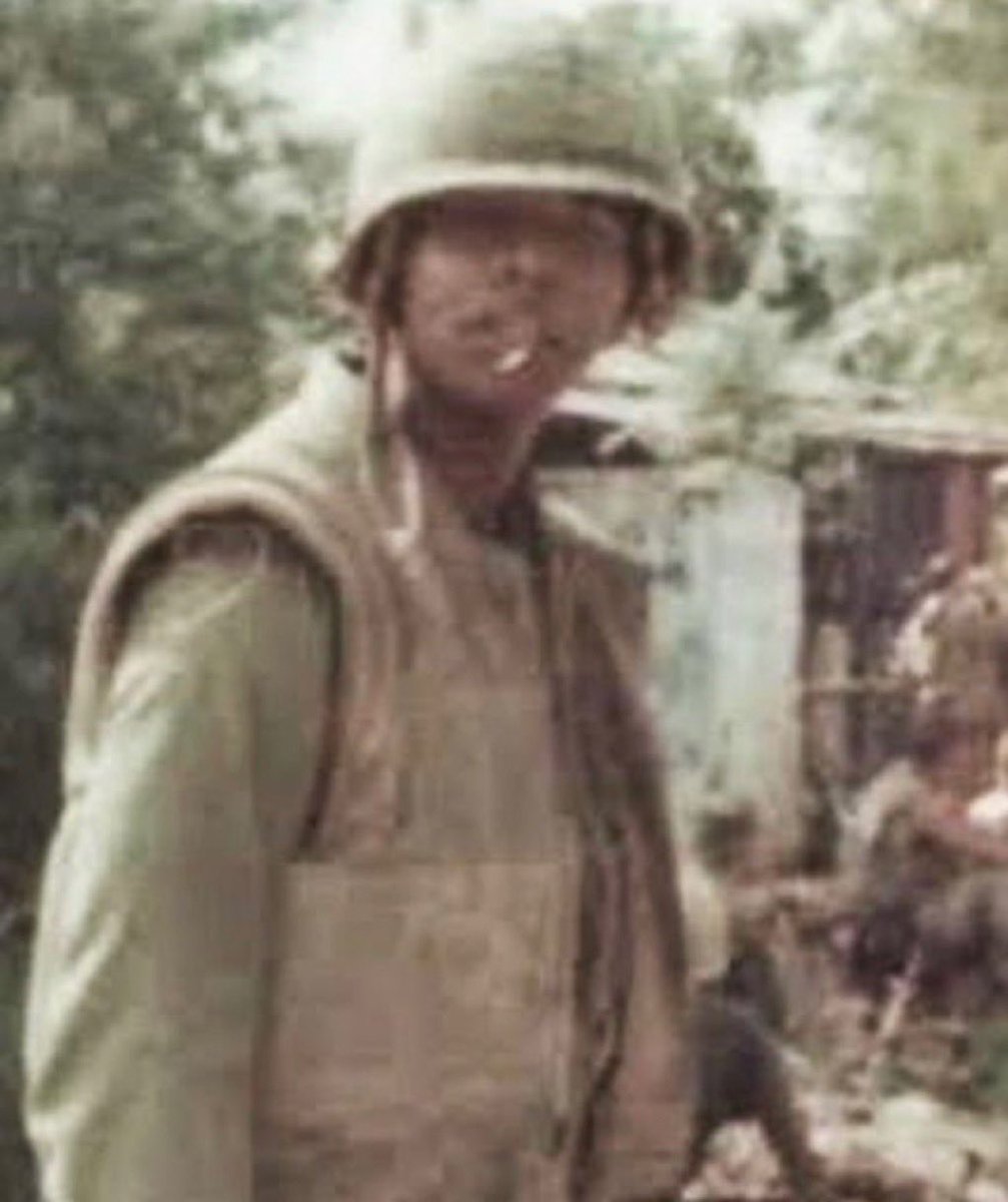 SoldiersWhisper's tweet photo. The image of Sergeant Dudley Norman Jordan may be faded, but his story and his sacrifice remain vivid.

Dudley Jordan served with the 1st Marine Division, 2nd Battalion, 5th Marines, G Company, during the Vietnam War. He enlisted in the United States Marine Corps through Regular Military service and began his tour on July 28, 1967.

Born on October 1, 1941, in Roxbury, Massachusetts, Jordan was known as a determined and reliable Marine. On October 19, 1967, while serving in Quang Nam Province, he gave his life in combat after being struck by an explosive device. He was only 26 years old 🕊️ 

#MilitaryHistory #RIP
#TheVietnamWar