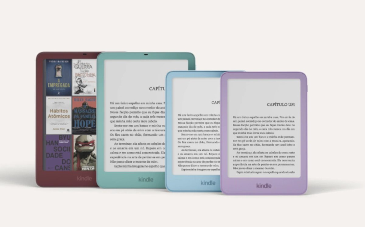 promodelivro's tweet photo. 🚨CHEGARAM OS NOVOS KINDLE!

📚Kindle 16 GB (Roxo e Grafite)
💵R$899,00
🛒https://t.co/z5WyiBqmgd

📚Kindle 32 GB (Azul Celeste e Verde água)
💵R$999,00
🛒https://t.co/z5WyiBqmgd

⚠️Kindle Paperwhite e Colorsoft também vão ganhar novas cores, mas ainda não estão disponíveis! https://t.co/iN0UFaoPVL