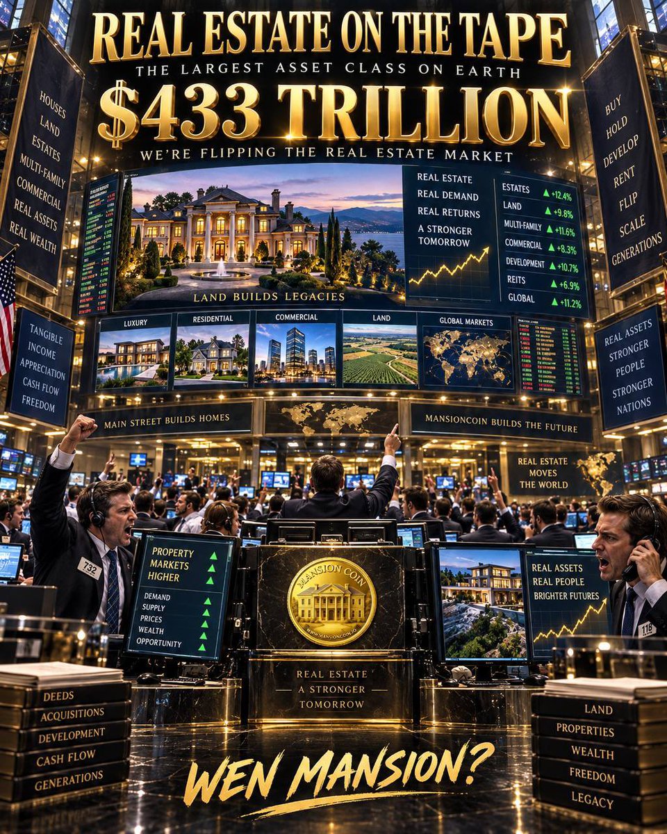 Bobbyxlord12's tweet photo. @LuqWeb3 If you’re looking for something with an active community and a real narrative 👀

I’d be watching $MANSION.

The real estate meme is still early in its story. https://t.co/FBz13p2aME