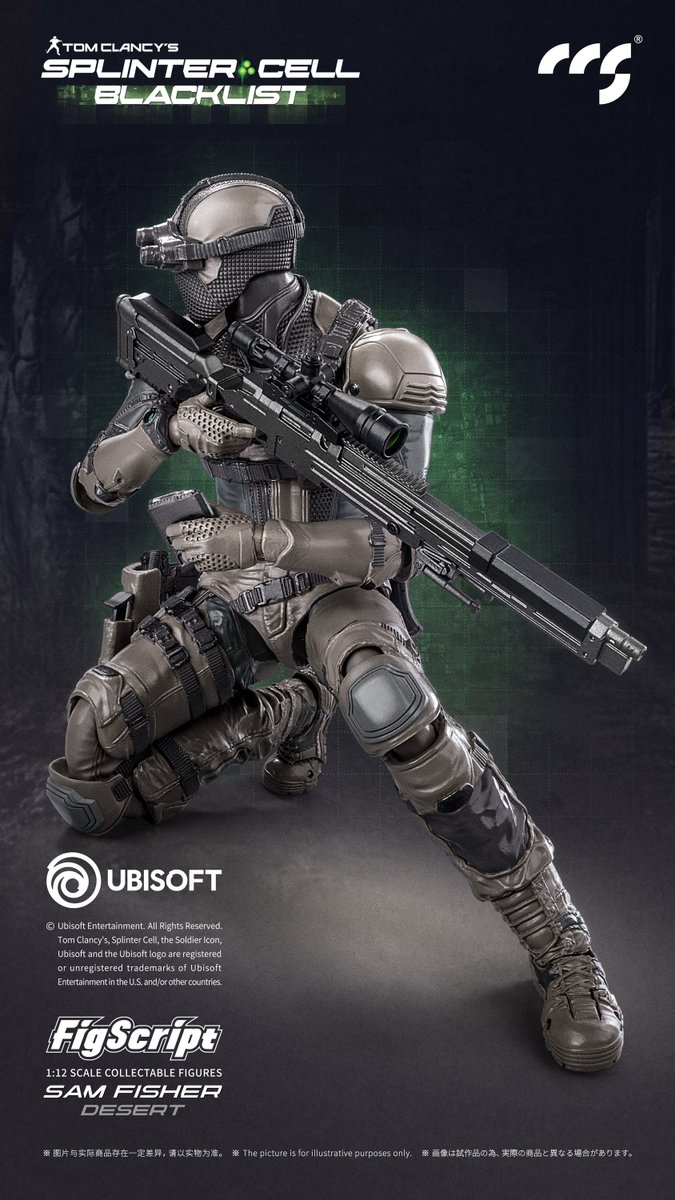 CCS_Site's tweet photo. CCS FigScript Series Sam Fisher (Desert) 1:12 Action Figure From @UBISOFT Splinter Cell : Blacklist. https://t.co/ZtYqP7WeEM