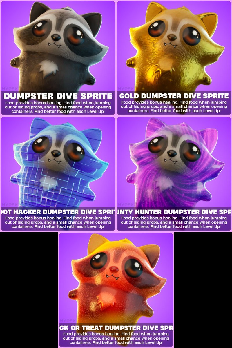 Marceluna__'s tweet photo. FREE Jimothy sidekick in fortnite! 

Extract a Dumpster Dive Sprite &amp; you'll recieve a companion 🦝

#fortnite #fortnitecreator https://t.co/fvywOl5sW2