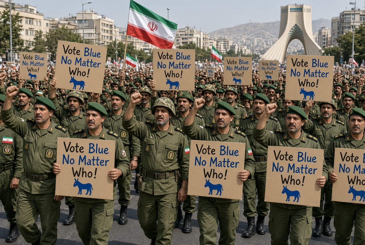 Old_SchoolEddie's tweet photo. Iran's Islamic Revolutionary Guard published a 26-page letter Tuesday urging Americans to vote out Trump allies in the midterms. 👀
A brutal, terrorist, anti-American country wants Democrats to win the midterms.
Think about that...
This should scare every loyal American. https://t.co/4Mmhx56YTX