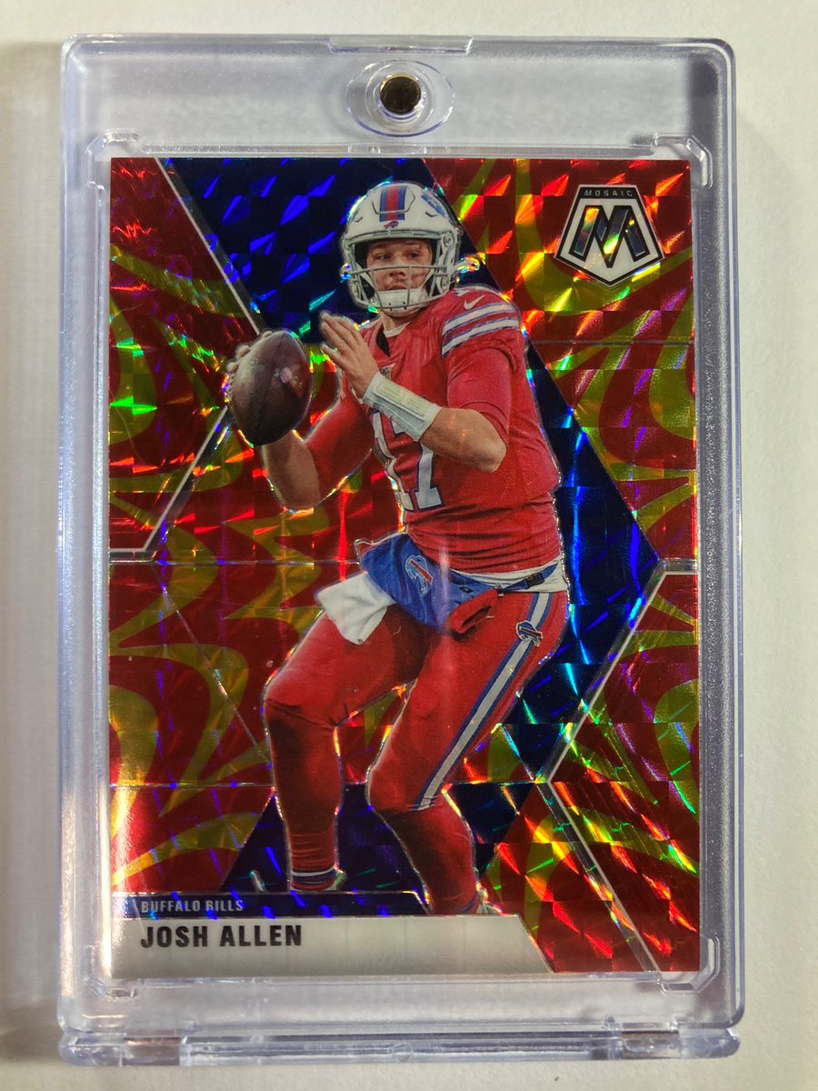 1218Sports's tweet photo. 🎁Appreciation Day Giveaway🎁

Winner Announced Tuesday

🔥Josh Allen Mosaic Red &amp; Yellow Fusion #BillsMafia

To enter
1. Follow
2. Retweet
3. Like https://t.co/Yau8keh96u