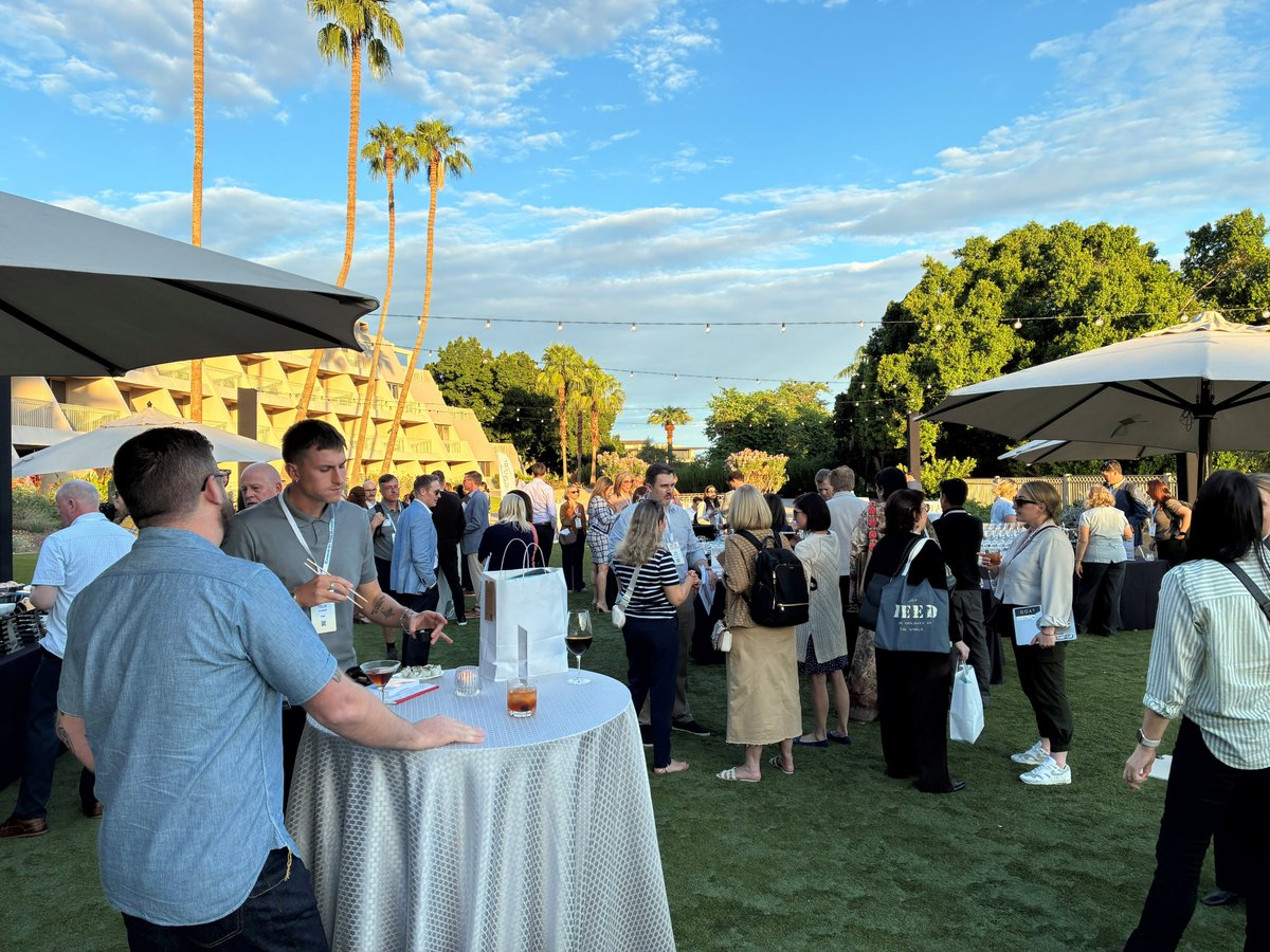 ExecsInTheKnow's tweet photo. What a great way to wrap up Day 1 of CRS Scottsdale!

Last night’s Welcome Reception was the perfect opportunity to unwind, catch up with old friends, and make new connections over great food and drinks.

A big thank-you to our partner @TransPerfect.

#CRSScottsdale #CRSMoments https://t.co/HcKJWNDPMz