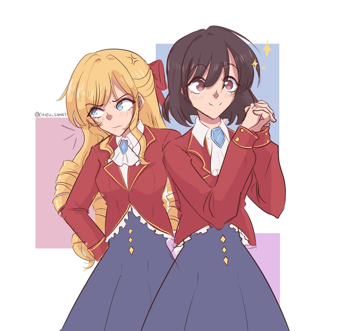 Latortillaconq1's tweet photo. Quick sketch!
I haven't drawn them in a while, and now that I have a lot of work, I wanted to do something quick ;-;
#wataoshi #私の推しは悪役令嬢 #わた推し #iminlovewiththevillainess #yuri https://t.co/V0VTvxTX6x