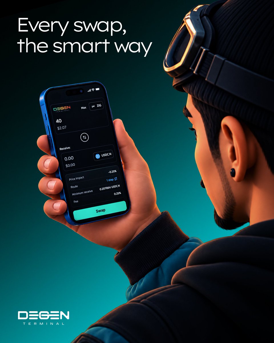 Dgen_Terminal's tweet photo. Every time you swap on the default route, you're tipping someone you've never met 💸

Smart Routing on DegenTer checks the available routes and finds the best one for what you care about: price, fees, speed or balance.

Stop donating, use smart routing 👉 https://t.co/Gr3wIq6Bcf https://t.co/yTvPs4nCpg