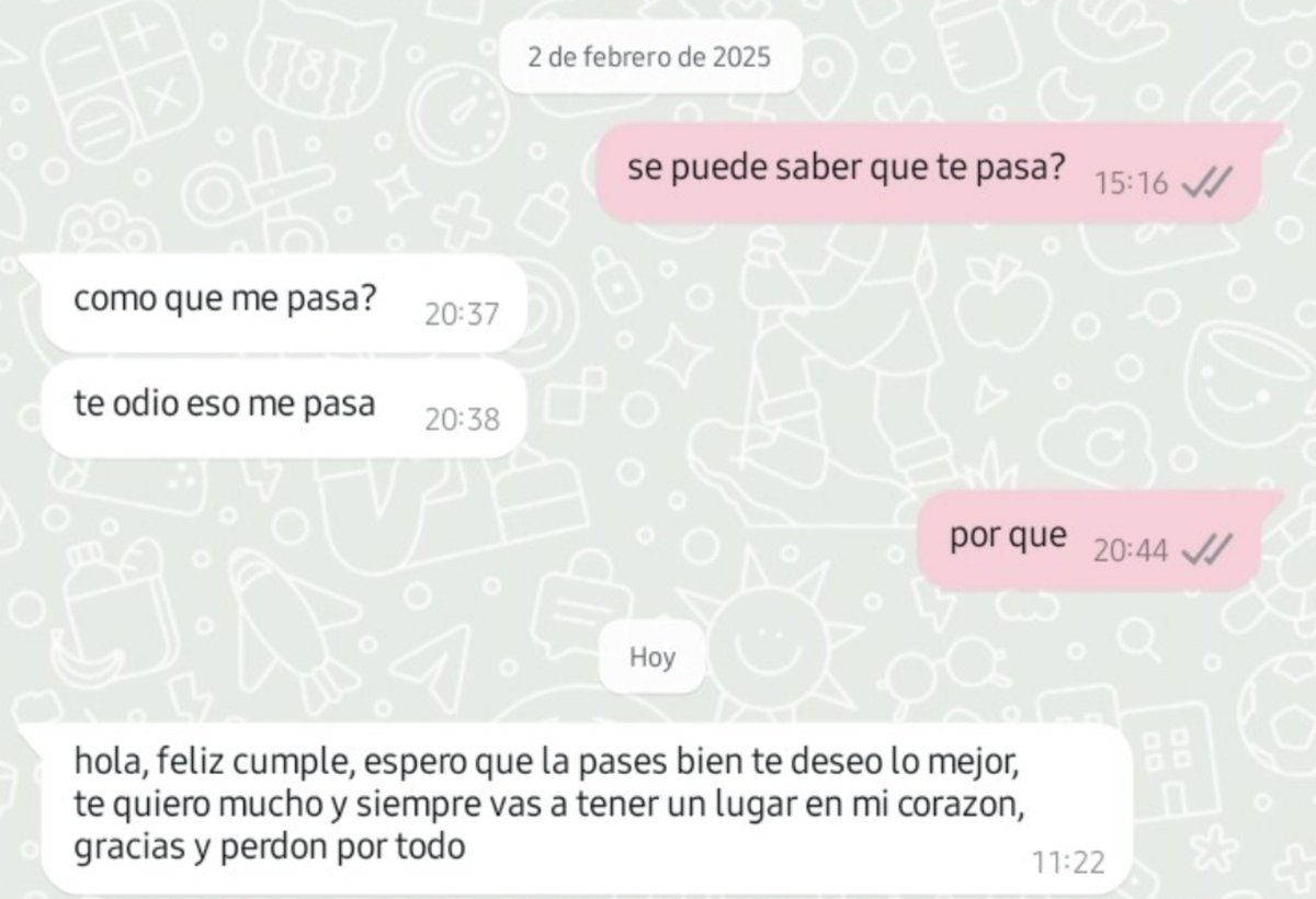 juaorue's tweet photo. 20 dias pasaron entre cada mensaje https://t.co/EHRtpZZHpF