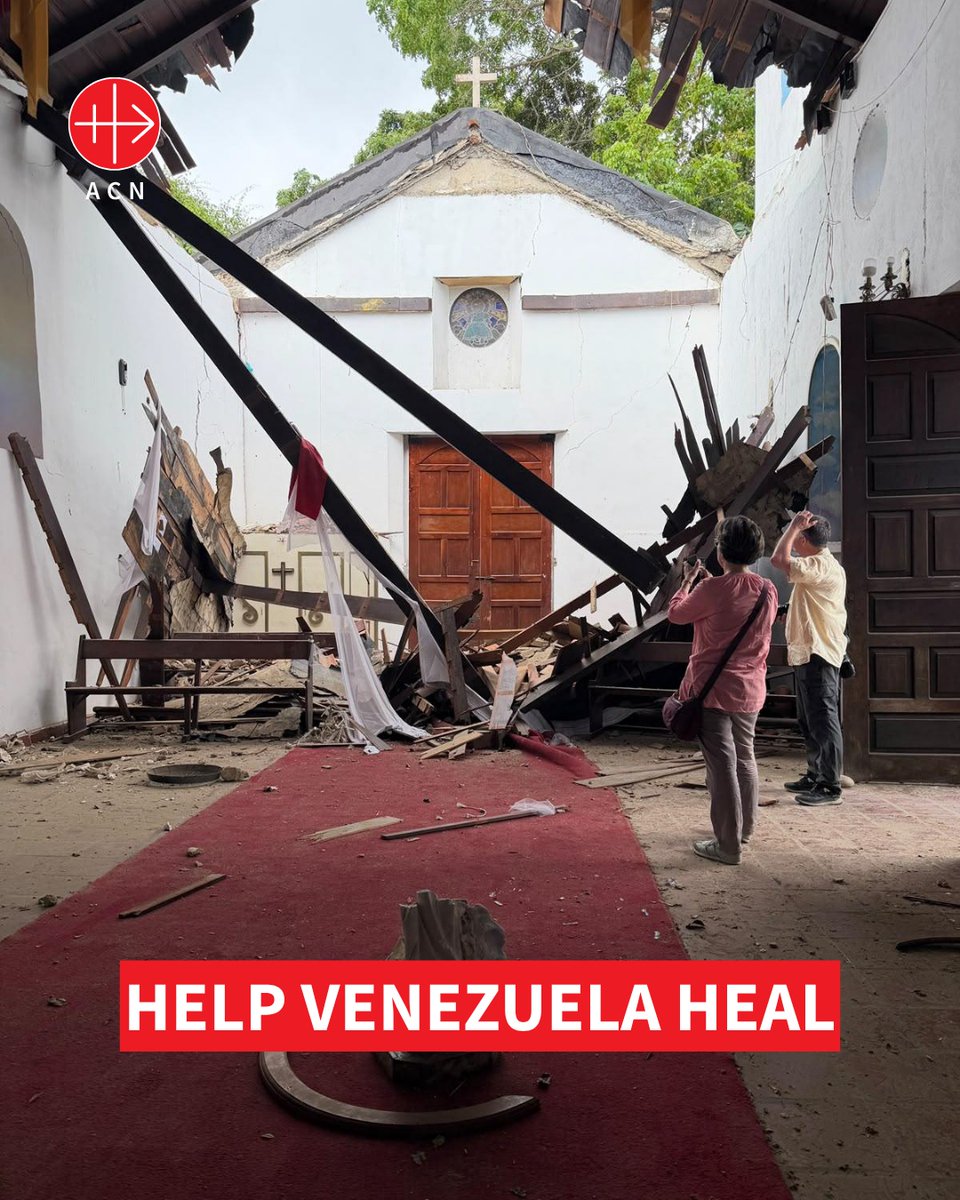 acn_uk's tweet photo. 🇻🇪 Thousands of people have been affected by the devastating earthquakes in Venezuela.

Together, we can provide practical aid, pastoral support and hope for those rebuilding their lives.

🙏 Please pray for the people of Venezuela. ❤️ Please donate if you can. 📣 Please share this appeal with others.

https://t.co/605MuymoqK

#HelpHealVenezuela #Venezuela #PrayForVenezuela #ACNUK #EmergencyAppeal #CatholicCharity #ChristianSolidarity #FaithInAction #GiveHope #ShareHope