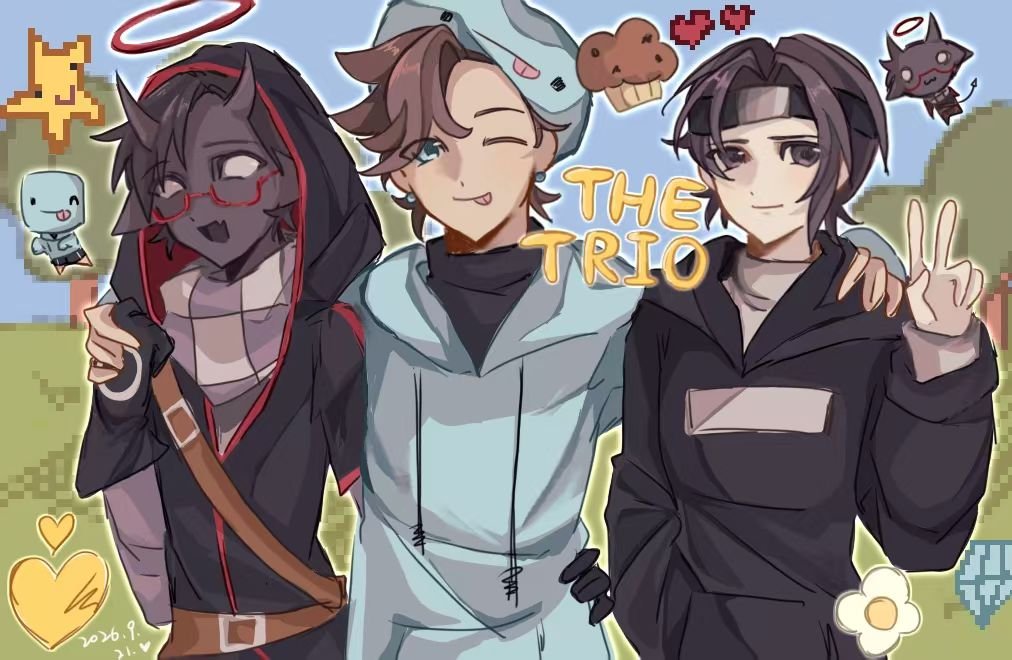 quitmii323's tweet photo. 很喜欢的三人组
#badboyhalo #skeppy #a6d #thetrio https://t.co/SWnsDMfXNw