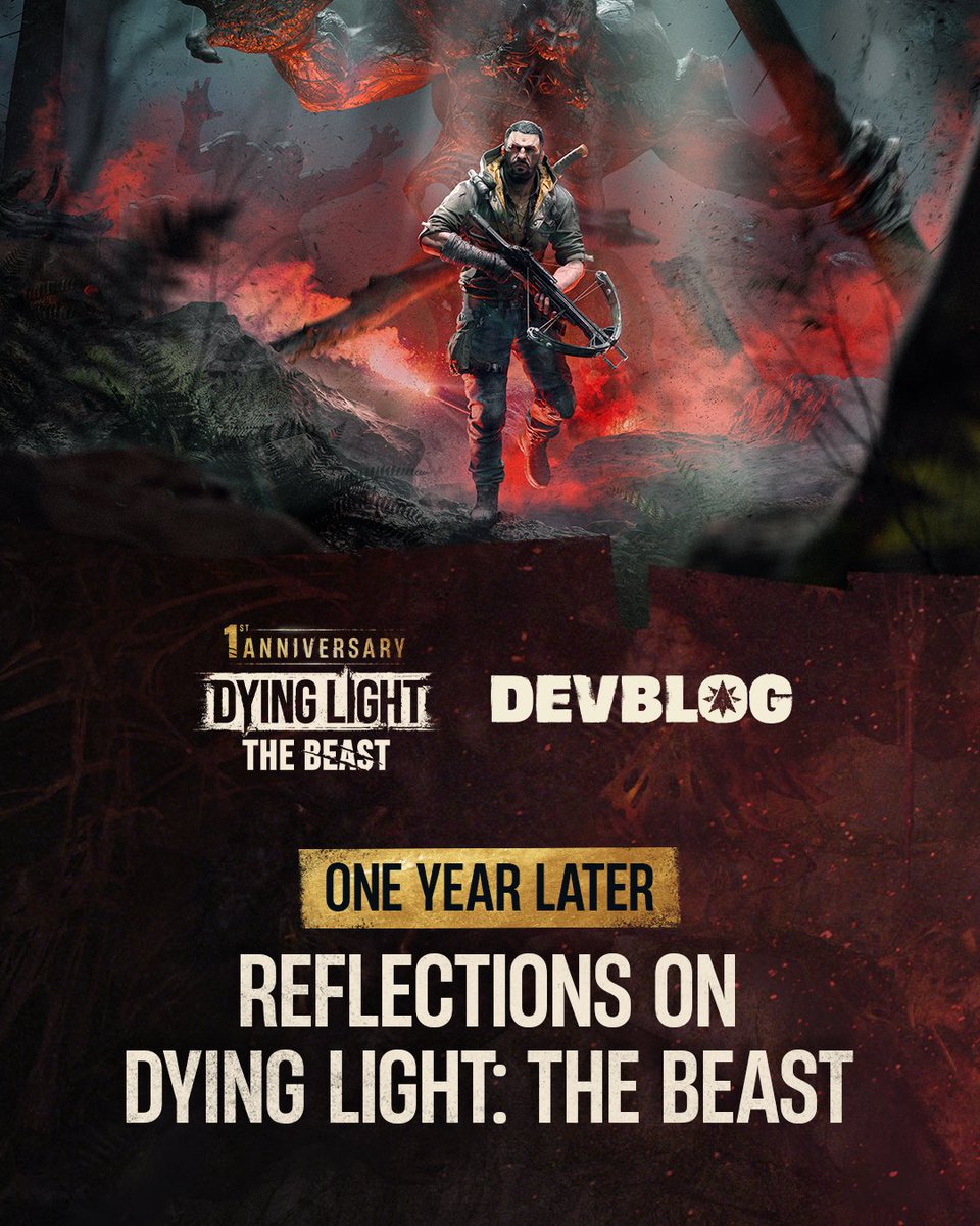 DyingLightGame's tweet photo. To mark the anniversary of The Beast, we asked the Techland team and our voice actors to share the memories that stuck with them the most.

Some of them are emotional. Some are completely wild. And yes, there’s a very memorable chicken in there too. 🐔

Dive behind the scenes with us and discover stories behind The Beast.

Read the full story here: https://t.co/xR5DvVmBKW