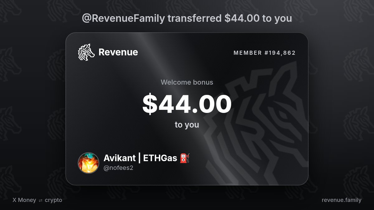 nofees2's tweet photo. @RevenueFamily I will take $44.00 from @RevenueFamily https://t.co/5rkKiRnYmp