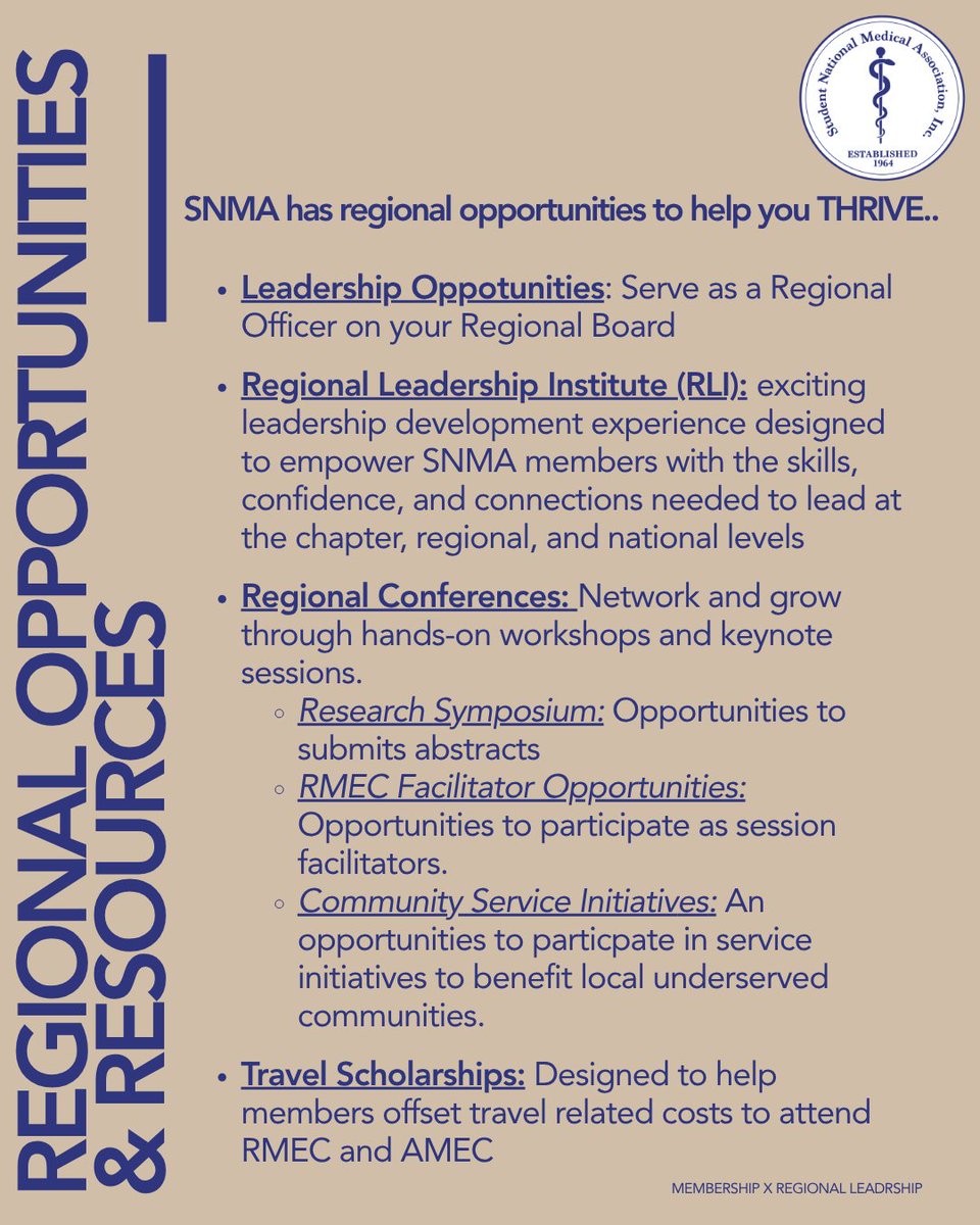 SNMA's tweet photo. SNMA is committed to creating meaningful opportunities for members to grow and develop professionally. With each region offering unique opportunities, there are several ways for members to make a difference. Join or renew your SNMA membership today! 🔗 https://t.co/u8WhRpJi0S https://t.co/6B98aFdlOi