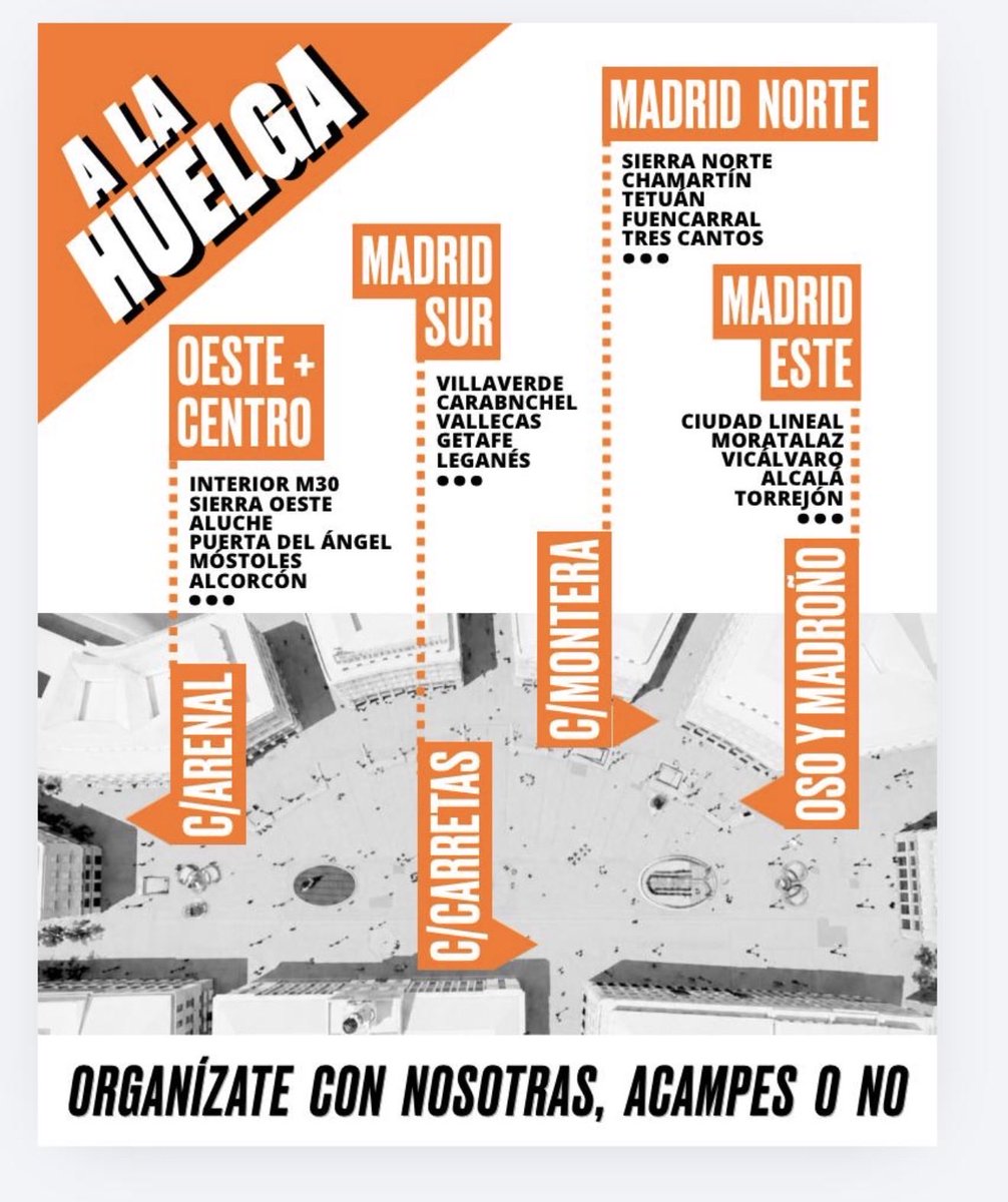 carlosbardem's tweet photo. DIFUNDE: La acampada de Sol empieza a organizar la huelga general esta tarde a las 18:00
Convocan para construir comités de barrio
La acampada de Sol ha aprobado esta mañana por unanimidad la creación de “comités de barrio” con el objetivo de una huelga general por la vivienda. https://t.co/jZESTh21Dp