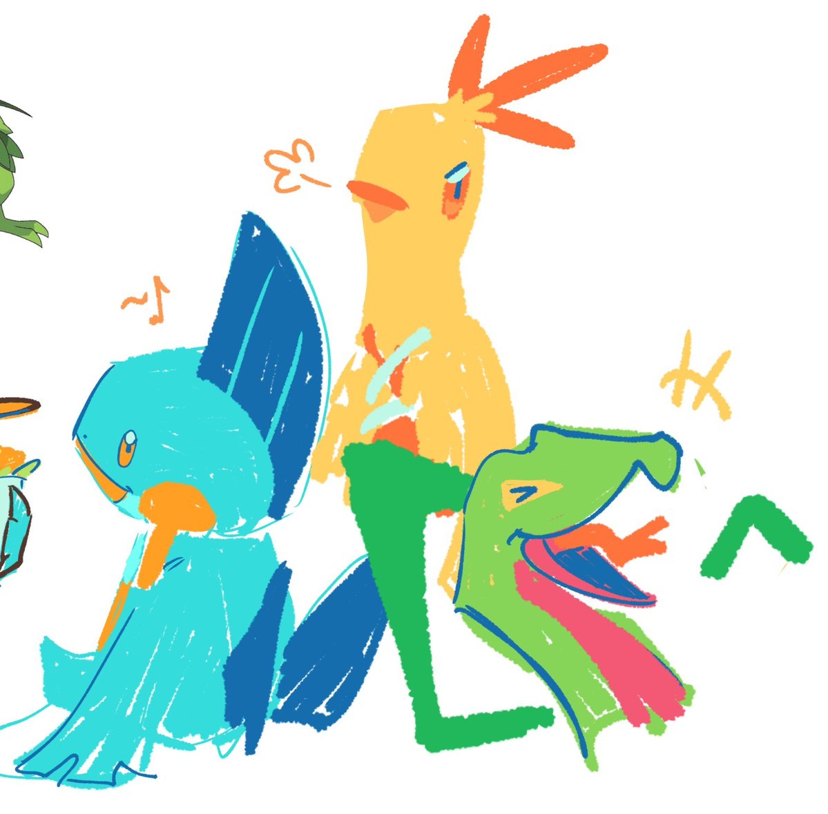 hakazenator's tweet photo. Hoenn mid evo starters youll always be dear to me https://t.co/m2vTNzlGrP