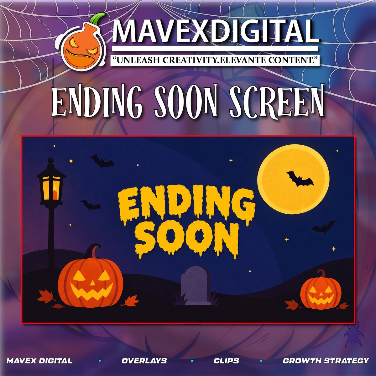 MAVEXDigital's tweet photo. Grab Your ENDING SOON SCREEN Now!! 🎃 https://t.co/UaslEBi6h8