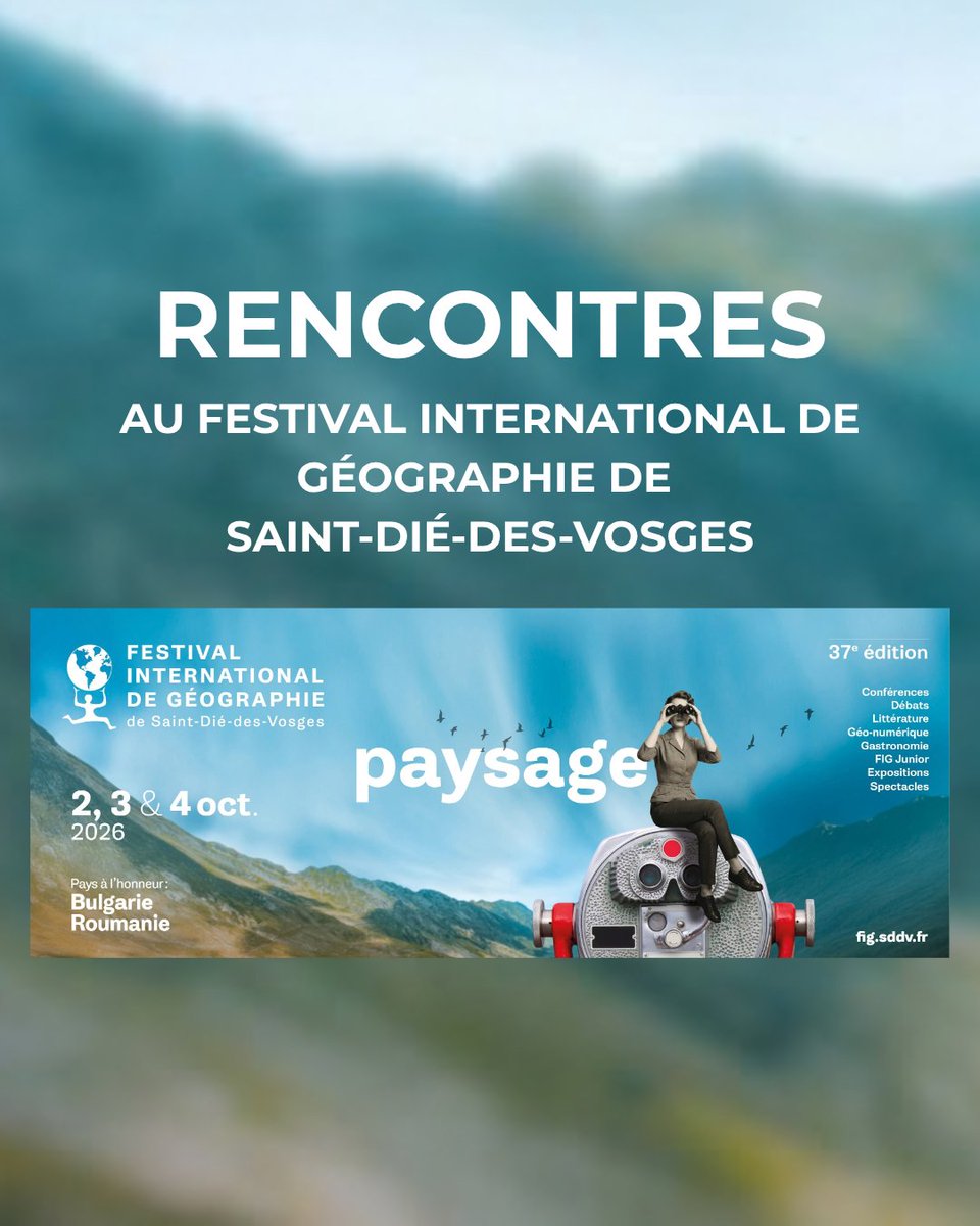 CNRSEd's tweet photo. La maison sera présente ce week-end au Festival international de géographie de Saint-Dié-des-Vosges : venez à la rencontre de nos https://t.co/IyuAN0uhfU ! 
https://t.co/B1THFpWvx7 https://t.co/BO3rmVEWFZ