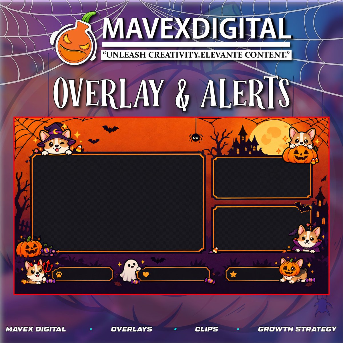 MAVEXDigital's tweet photo. Grab Your OVERLAY &amp; ALERTS Now!! 🎃 https://t.co/Ude7Lxp1C0