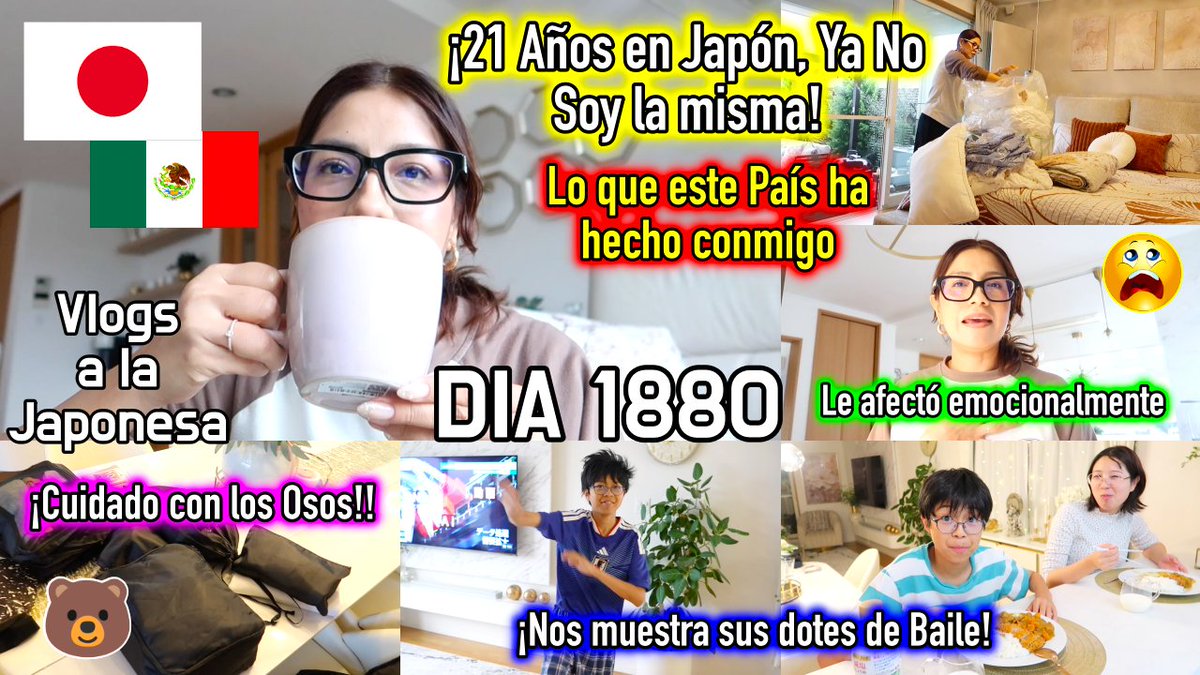 SanRuti's tweet photo. Hola amigos ya esta listo el NUEVO VIDEO en el Canal, tengan un bonito día, tarde ó noche ❤️

✨Lo Que 21 AÑOS en JAPÓN han hecho Conmigo 🇯🇵 + Sus Dotes de Baile 🕺😂 - Ruthi San ♡✨

🔛 https://t.co/2JbaLzsqD2

#japon #vlogs #vidadiaria #familia #hogar #mexicana #japoneses https://t.co/9rU5d2o5SF