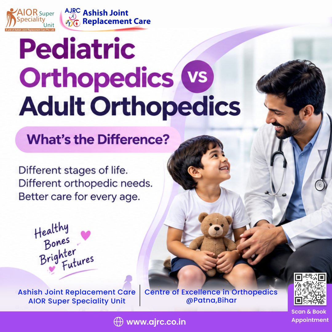 anupinstitute's tweet photo. Did you know? Children's bones heal differently than adult bones.
#PediatricOrthopedics #ChildBoneHealth #OrthopedicCare #PostureMatters #PediatricCare #BestOrthopedicHospital #DrAshishSingh #AJRCPatna https://t.co/zY32a9nYlM